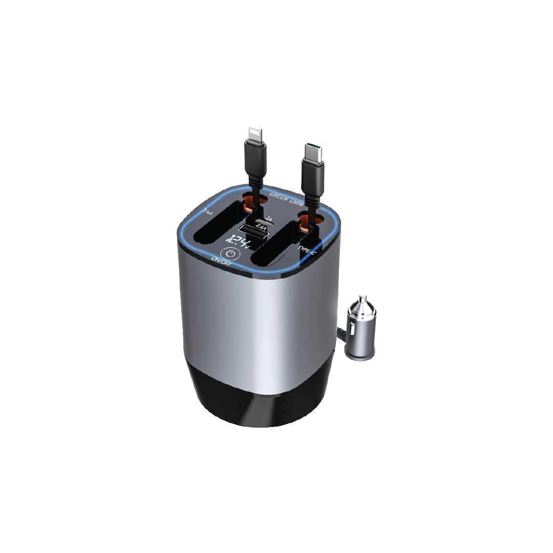 Green Lion 38W Multifunctional Car Charger gamingstore Green Lion 38W Multifunctional Car Charger gamingstore